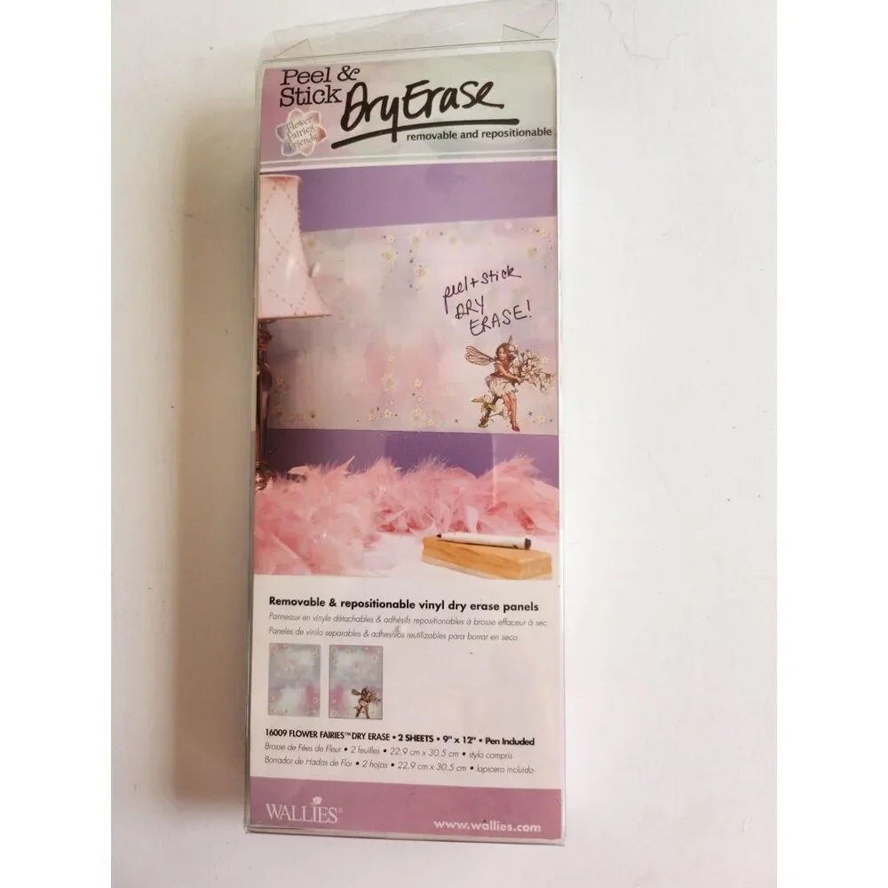 Flower Fairies Fairy Dry Erase Sticker Marker Board Wall Mural Peel n Stick B18